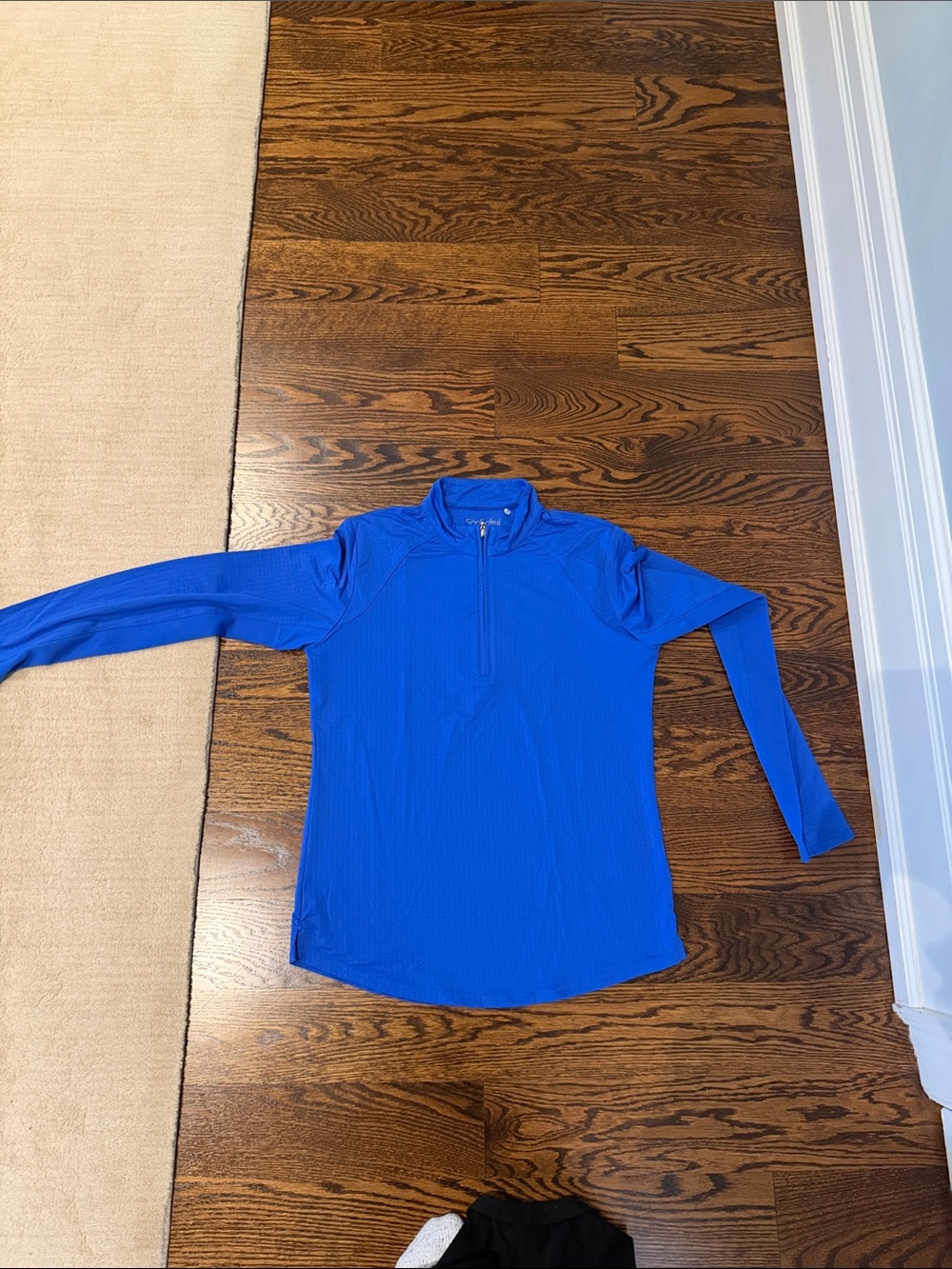 Bright Royal Blue Quarter-Zip Athletic Top